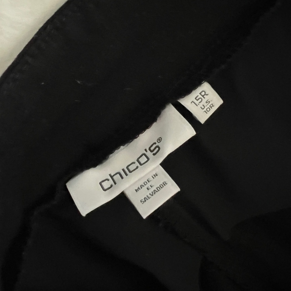 Chicos' Brigitte So Slimming Basic Slit Ankle Pants - Black - Size 1.5 - Picture 2 of 8